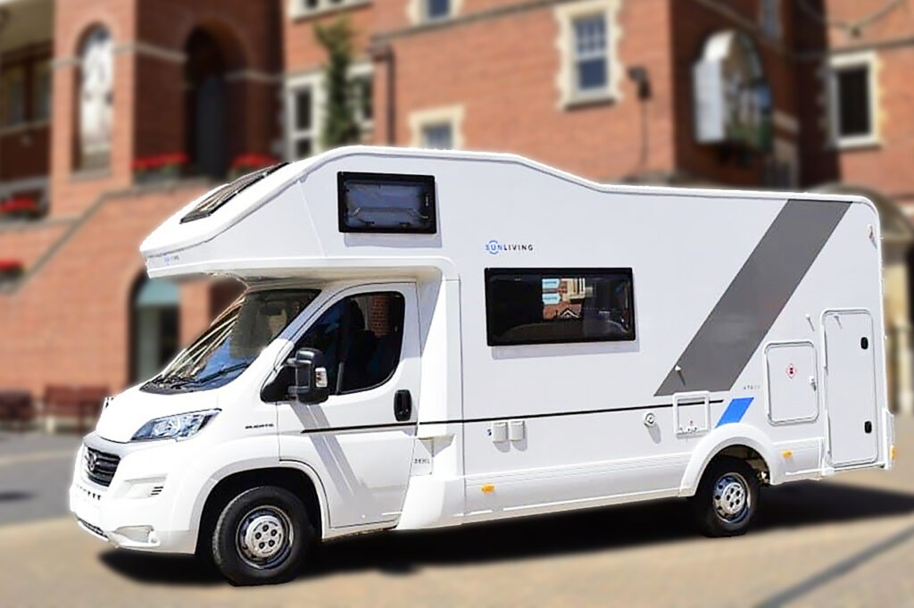 new semi-integrated camper Sun Living A70DK for sale | Motorhomes 365